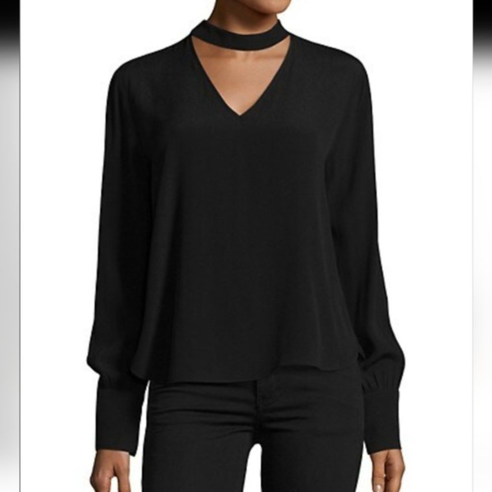 Soya Concept Choker Black Blouse Size XL